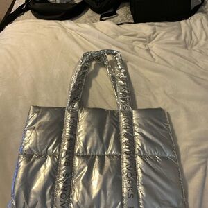 Bath & Body Works Shiny Silver Tote